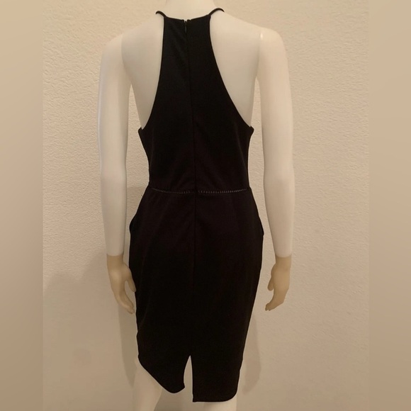 Bisou Bisou Women’s Michele Bohbot Black Sleeveless Knit Body con Dress, Size 8 - Picture 4 of 8